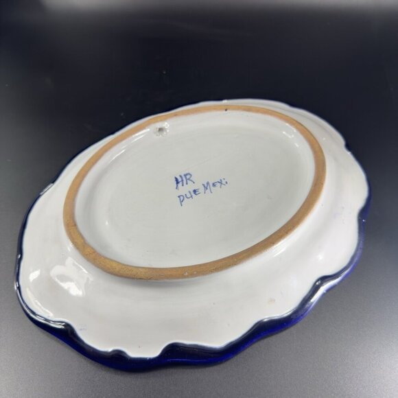 Hand Made Talavera Pottery Mexican Ceramic Hand Painted Tray Oval Dish HR Puebla - Picture 13 of 13